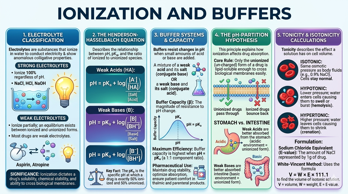Unit 5: Ionization and Buffers